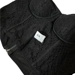 Guess brand corset strapless top